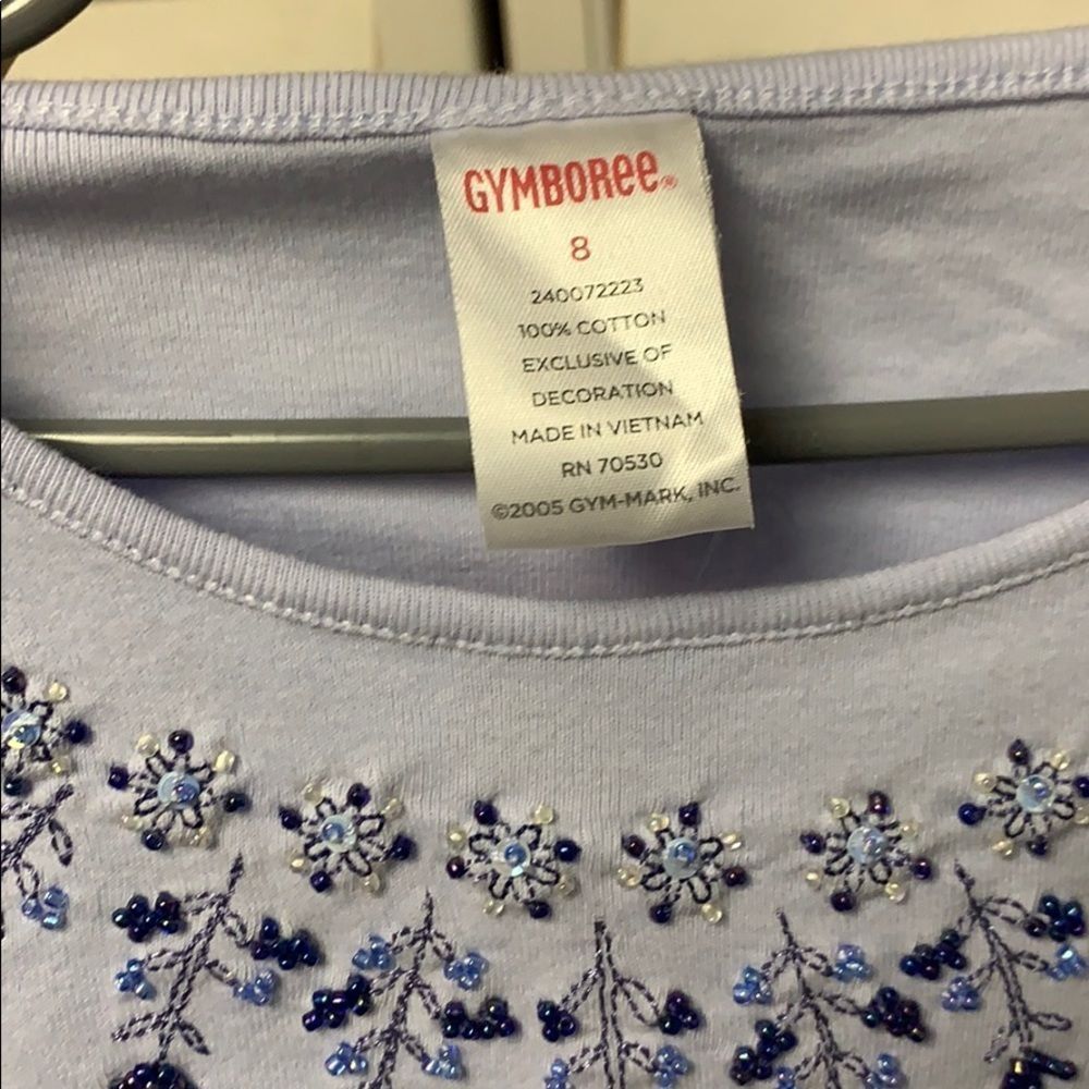 Gymboree size 8 girls light purple top - Picture 4 of 4